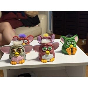 Vintage McDonalds Happy Meal Toy 1998 Tiger Electronics Furby Lot Of 5 Different